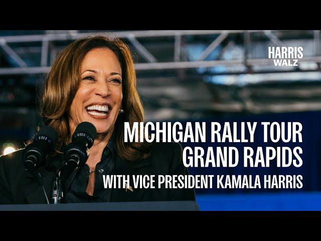 Michigan Rally Tour with VP Kamala Harris | Stop 1: Grand Rapids