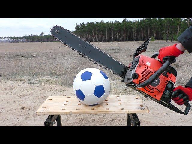 EXPERIMENT: CHAINSAW VS SOCCER BALL