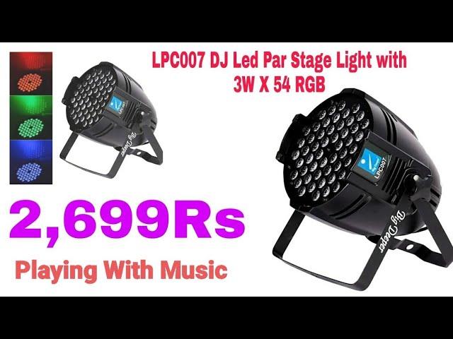 | LPC007 DJ Led Par Stage Light |Connecting with Music| Set and play with Music |