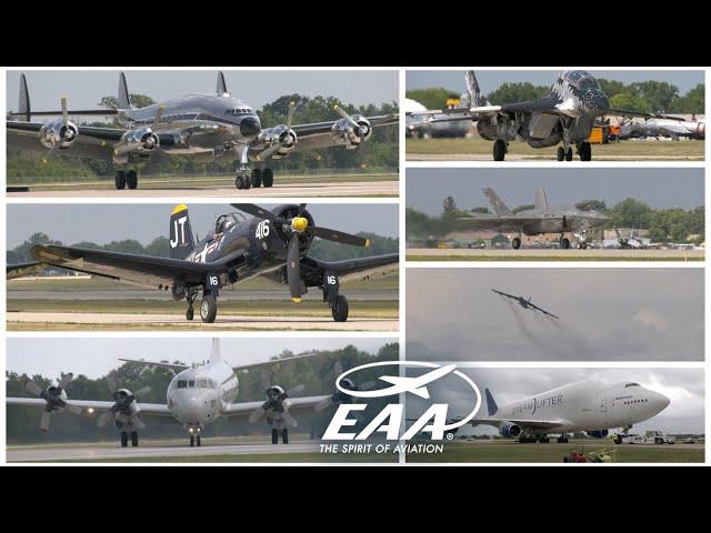 EAA Airventure Oshkosh 2023 Arrivals and Departures Compilation