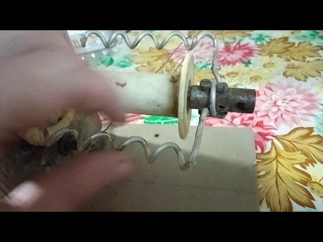 Самодельная электрическая прялка - конструкция.