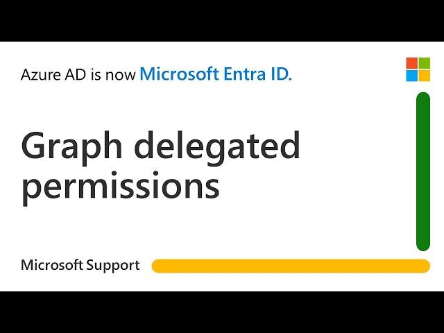 Overview of Microsoft Graph API and delegated permissions