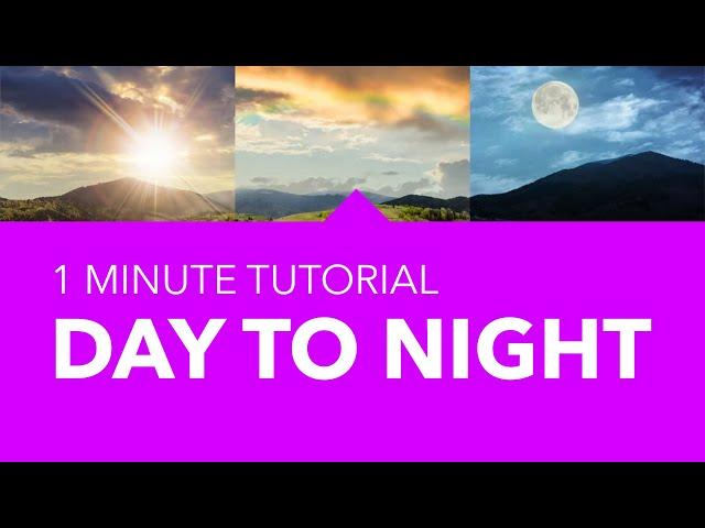 From DAY to NIGHT in Affinity Photo | 1 minute tutorial