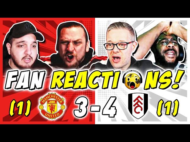 MAN UTD FANS FURIOUS  REACTION TO MAN UTD (3) 1-1 (4) FULHAM | FA CUP FAN REACTIONS