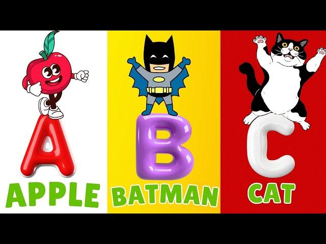 ABC Phonics Song | Alphabet song | ABC Alphabet Animals & Fruit | Best Funny Nursery Rhymes For Kids