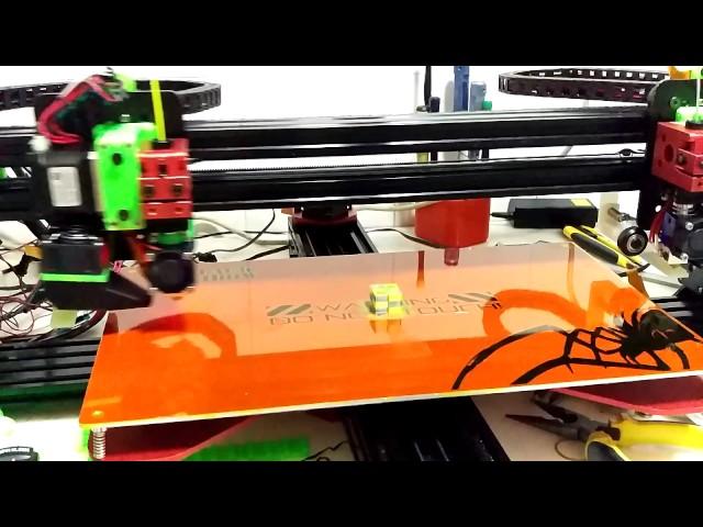 TEVO Black Widow Dual X extruder Testing Video