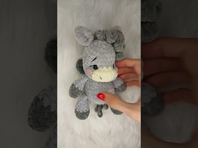 Ослик малыш #игрушкисвоимируками #рекомендации #вязаниекрючком