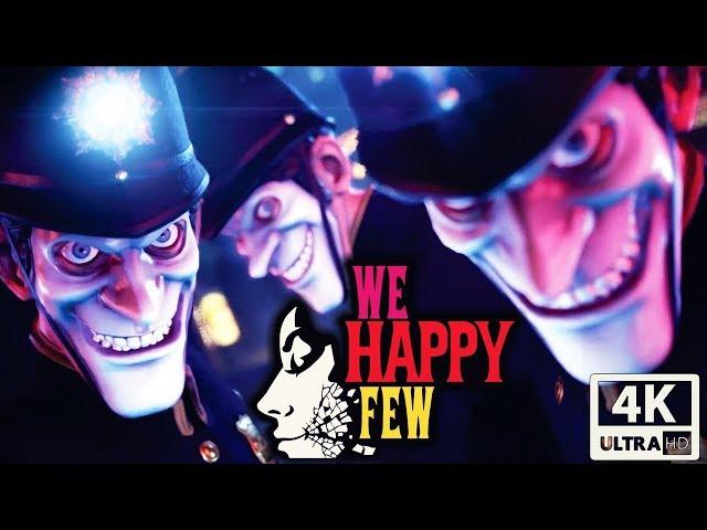 We Happy Few All Cutscenes With All DLC'S (Game Movie) 4k UHD 60FPS