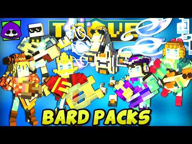 TROVE BARD STORE PACK REVIEW (Free to Play vs Cash Only Packs)  Costumes, Mount, Wings & More