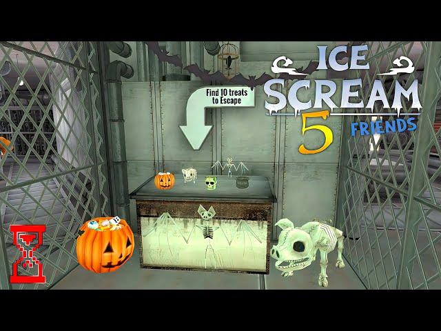 Прохождение Хэллоуинского Мороженщика 5 // Ice Scream 5