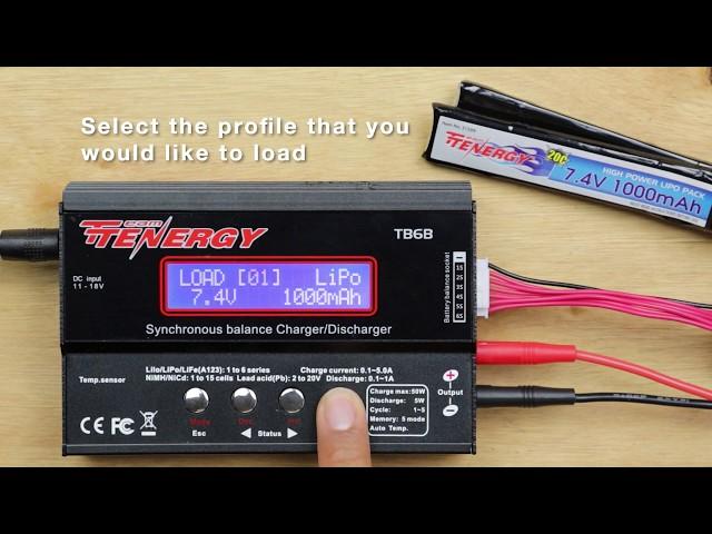 How To Charge Series: Basic charging, Saving & loading Profiles on the TB6B