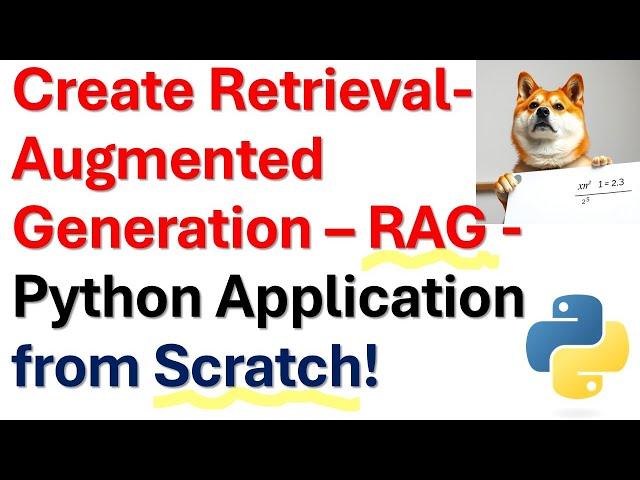 Create Retrieval-Augmented Generation RAG application in Python  From Scratch Ollama Llama LangChain