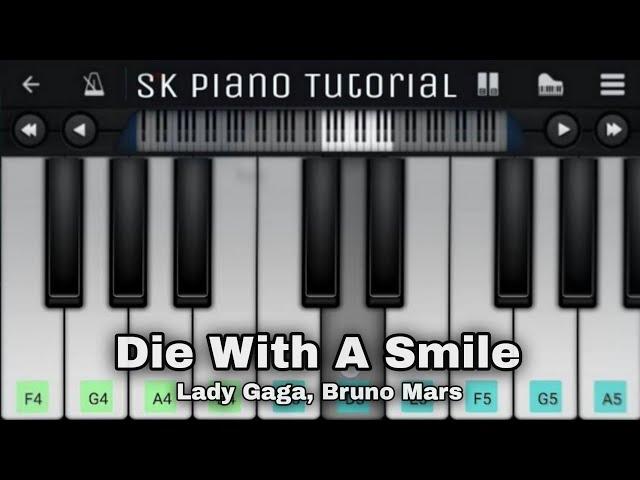 Die With A Smile - Piano Tutorial | Lady Gaga, Bruno Mars