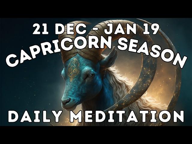 Capricorn Season Meditation: Release Doubt, Activate Joy & Success #meditation #astrology