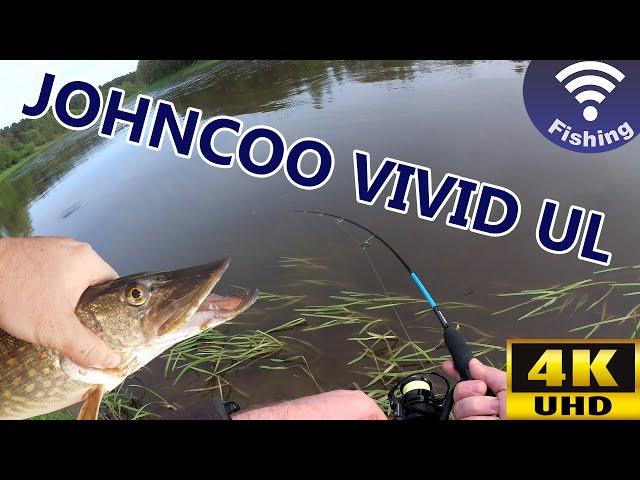 Johncoo Vivid UL with Tsurinoya Falcon reel testing in Nemunas (4K UHD)