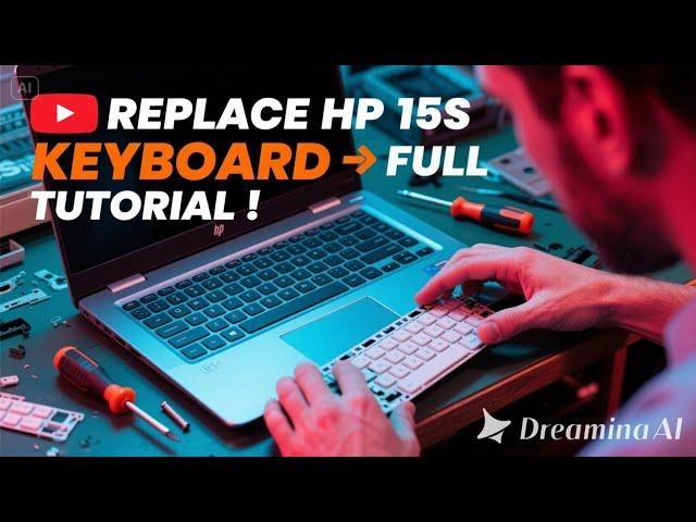 Fix HP 15S Laptop Keyboard  Easy Replace Guide  Full Tutorial for Beginners!