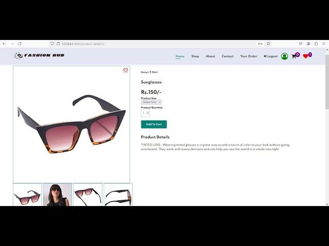 Fashion Hub Ecommerce Project using Python Django