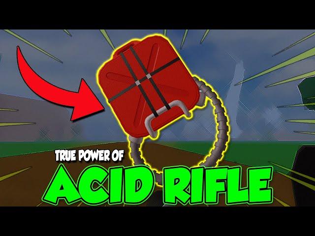 THE TRUE POWER OF MAX LEVEL ACID RIFLE GUN! | BLOXFRUITS | ROBLOX