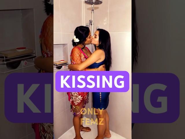 INDIAN GIRLS KISSING IN THE SHOWER #2 | Lesbians Kissing