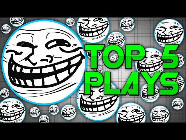 Agar.io - TOP 5 AMAZING AGARIO PLAYS! (Agario/Agar.io)