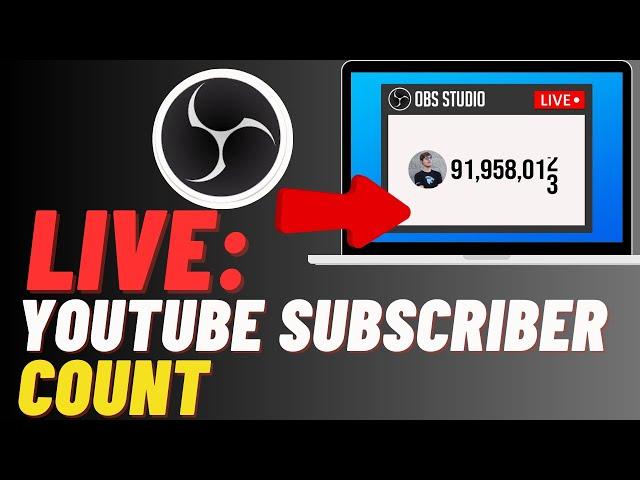 How To Show Live YouTube Subscriber Count In OBS | Sub Count OBS