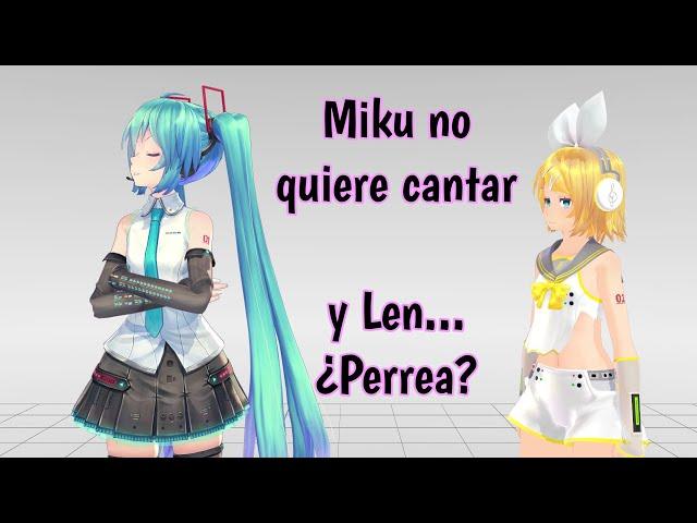 Miku no quiere cantar 【Talkloid - MMD】