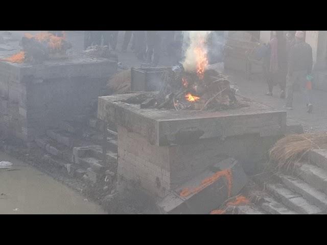 Cremation in Pashupatinath temple Nepal