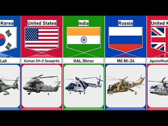 Attack Helicopter From Different Countries | Cosmic Comparison