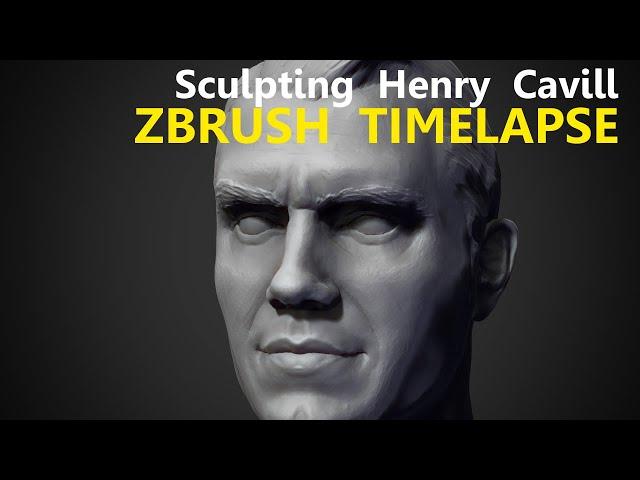 Sculpting Henry Cavill Zbrush Timelapse