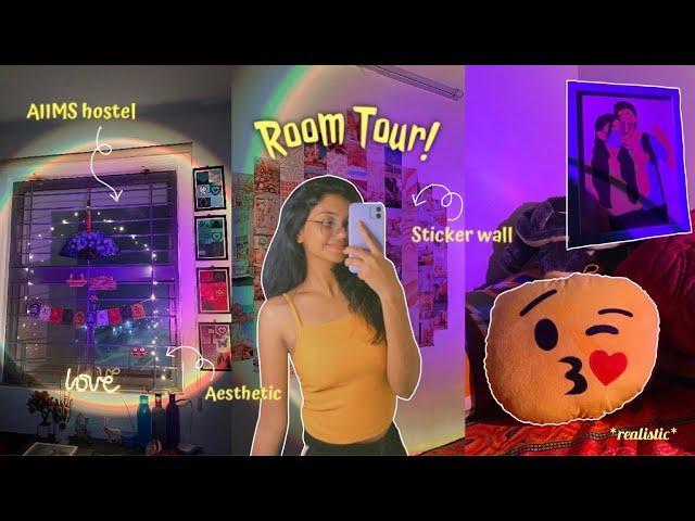 My Hostel Room Tour! AIIMS Hostel l (aesthetic, pinterest inspired, government hostel) NEET