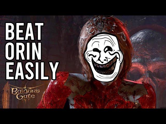 Beat Orin the Red Easily, Baldur's Gate 3, Act 3, Boss Fight, BG3, Larian Studios