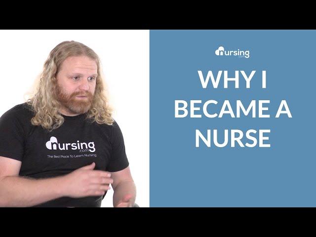 NURSING JOURNEY STORIES [Jon Haws, RN - Why I became a nurse]