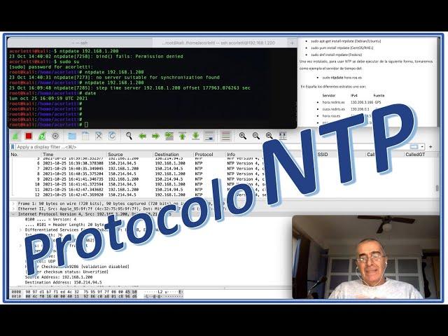 Práctica y ejercicios con protocolo NTP (Network Time Protocol)