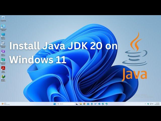 How to install Java JDK 20 on Windows 11