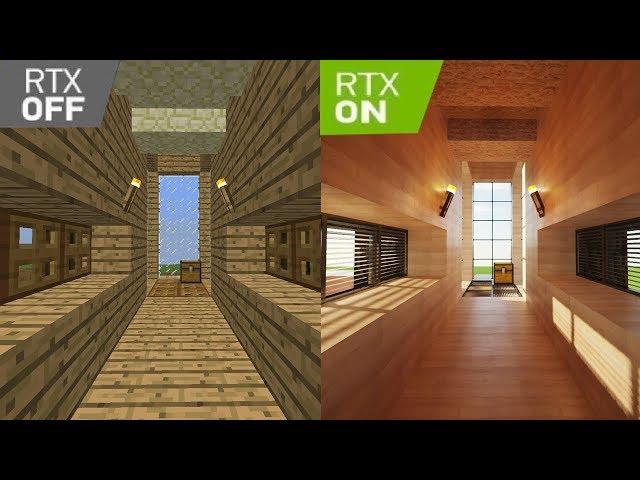 MINECRAFT С ТРАССИРОВКОЙ ЛУЧЕЙ и БЕЗ ТРАССИРОВКИ - ОГРОМНАЯ РАЗНИЦА! Minecraft Ray Tracing