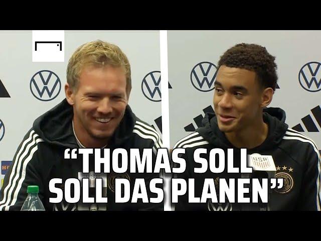 Genialer Moment!  Musiala und Nagelsmann sorgen für lautes Lachen | DFB | Pressekonferenz