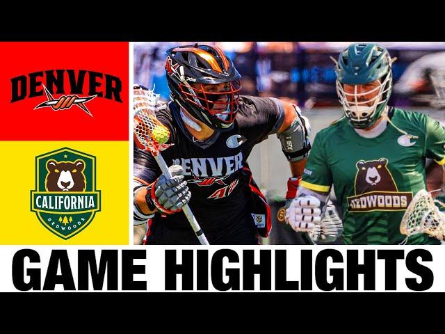 California Redwoods vs Denver Outlaws Highlights | 2024 Premier Lacrosse League