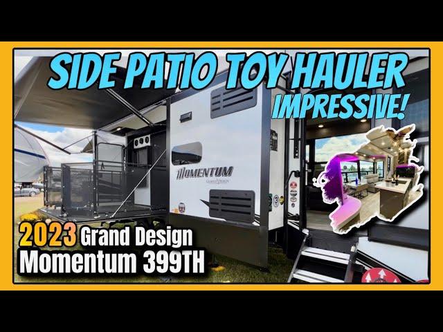 2023 Grand Design Momentum 399TH | Side Patio Toy Hauler is VERY Impressive!