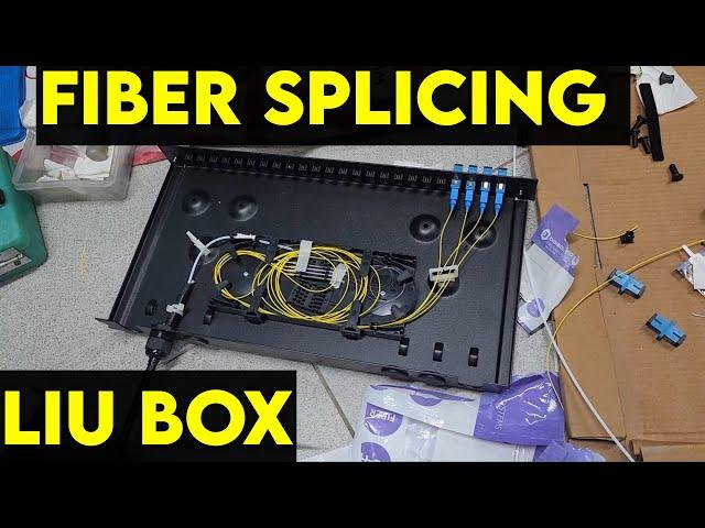 6 core Fiber Optical Splicing With 24 Port LIU || Full Installation || Beginner Watch this video