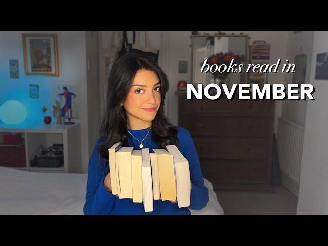 all the books I read in november  reading wrap-up