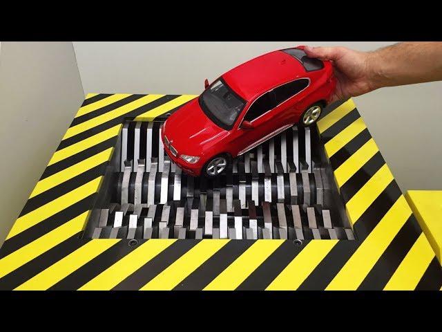 EXPERIMENT Shredding BMW X6 and Toys