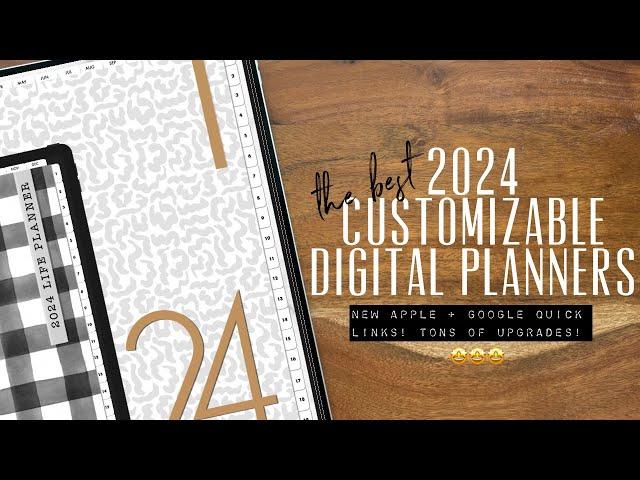 IT’S HERE!  the BEST most customizable 2024 Digital planners! All in one 2024 digital planners.