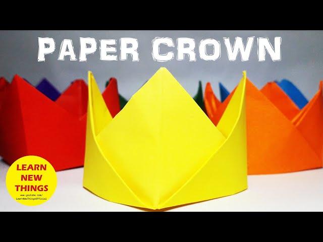 Origami Crown | Making With Paper | DIY | A4 Sheet Craft Easy