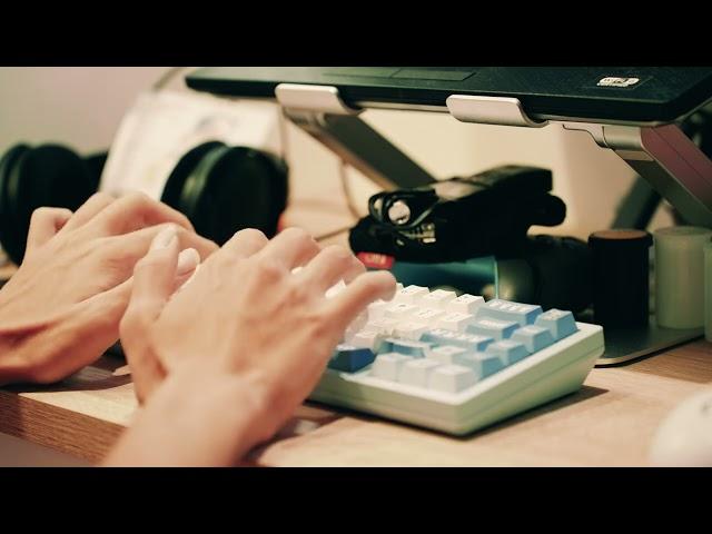 Shark67 typing sound w/akko cream blue pro v3