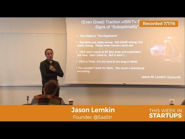 Jason Lemkin, founder of SaaStr, shares secret in Saas: Carry self & act like CEO you want to be