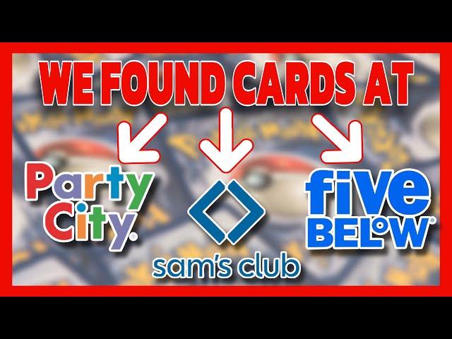 Finding Pokemon Cards at non conventional Retail Stores! Five Below, Party City, & Sam’s Club!