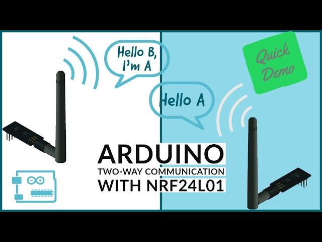 Arduino Wireless Bidirectional Communication with NRF24, NRF24l01