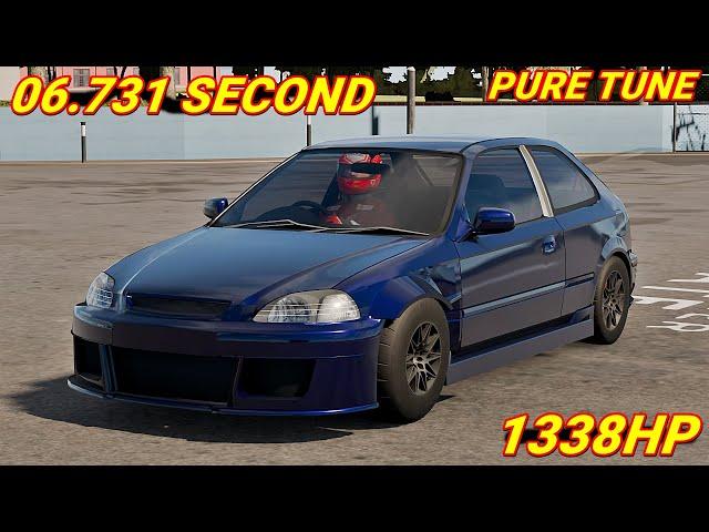 1338HP HONDA CIVIC EK9 DRAG TUNE CAR PARKING MULTIPLAYER 2 NEW UPDATE