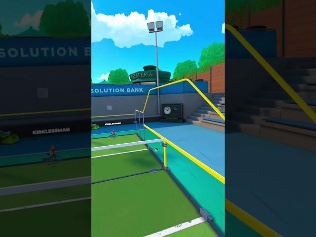 Actually pretty impressed with his pushup form... #vr #racketclub #vrgames #gaming