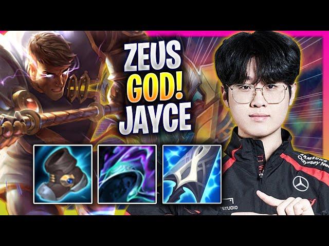 ZEUS IS A GOD WITH JAYCE! - T1 Zeus Plays Jayce TOP vs Twisted Fate! | Season 2024